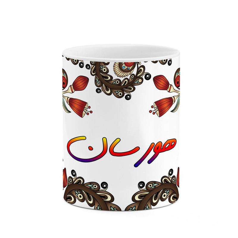 ماگ ( جعبه کادویی رایگان)    اسم هورسان  سنتی گل و بته کد mgh48303