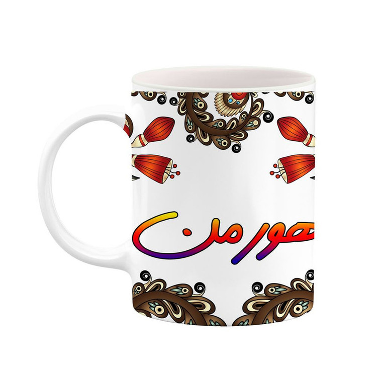 ماگ ( جعبه کادویی رایگان) اسم هورمن سنتی گل و بته کد mgh48307