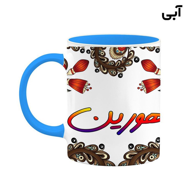 ماگ ( جعبه کادویی رایگان) اسم هورین سنتی گل و بته کد mgh48312