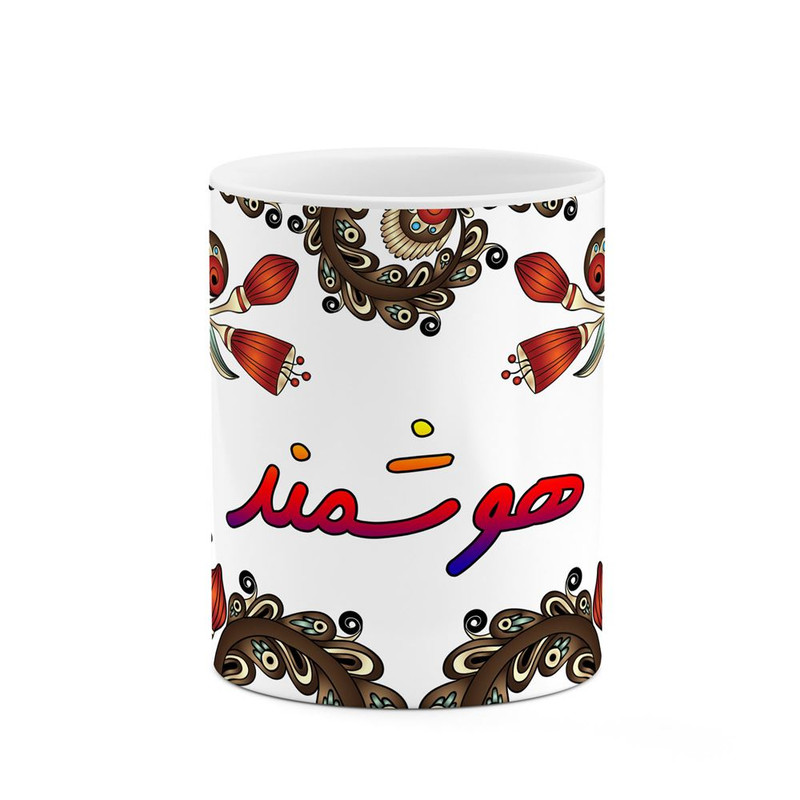 ماگ ( جعبه کادویی رایگان)    اسم هوشمند  سنتی گل و بته کد mgh48318