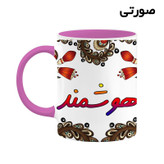 ماگ ( جعبه کادویی رایگان) اسم هوشمند سنتی گل و بته کد mgh48318
