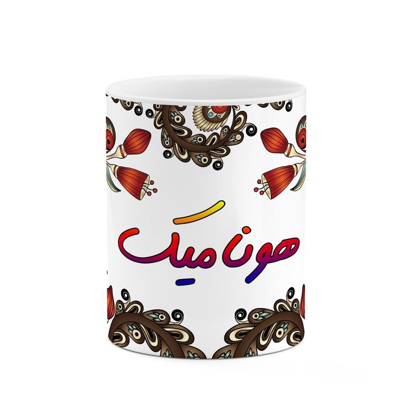 ماگ ( جعبه کادویی رایگان)    اسم هونامیک  سنتی گل و بته کد mgh48327