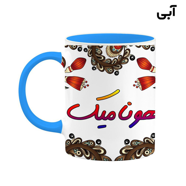 ماگ ( جعبه کادویی رایگان) اسم هونامیک سنتی گل و بته کد mgh48327