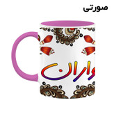ماگ ( جعبه کادویی رایگان) اسم واران سنتی گل و بته کد mgh48364
