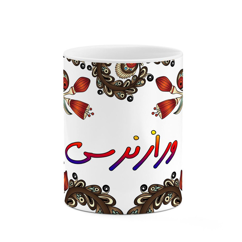 ماگ ( جعبه کادویی رایگان)    اسم ورازنرسی  سنتی گل و بته کد mgh48387