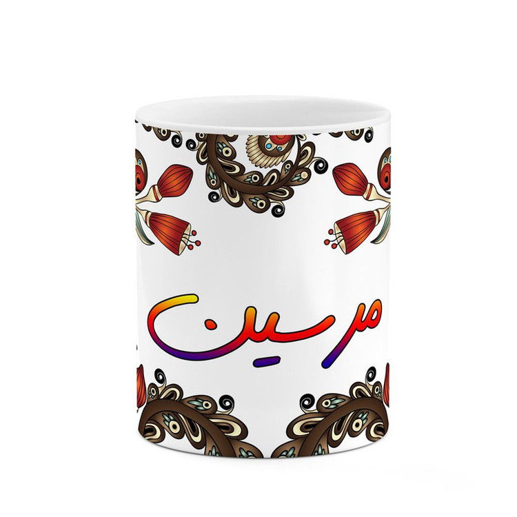 ماگ ( جعبه کادویی رایگان) اسم مرسین سنتی گل و بته کد mgh47539
