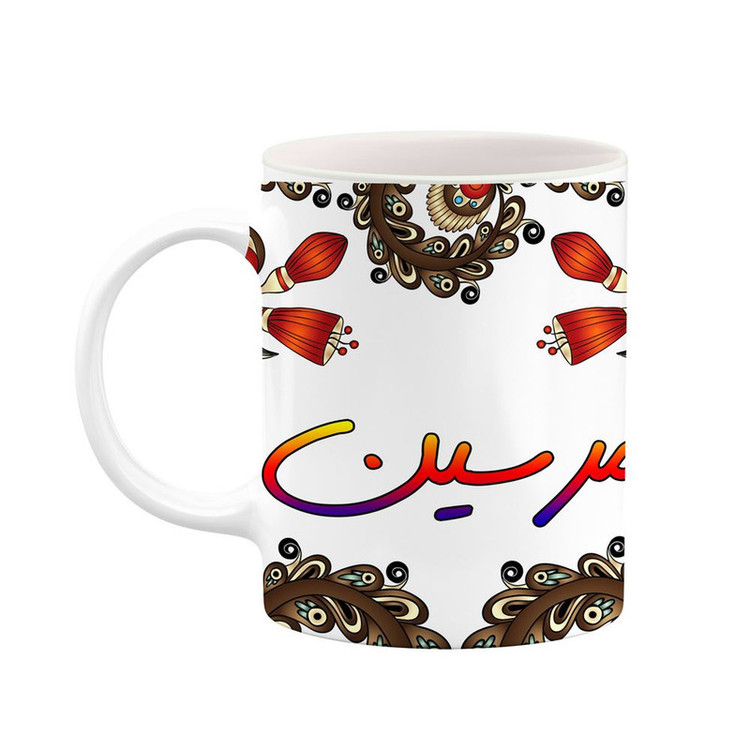 ماگ ( جعبه کادویی رایگان) اسم مرسین سنتی گل و بته کد mgh47539