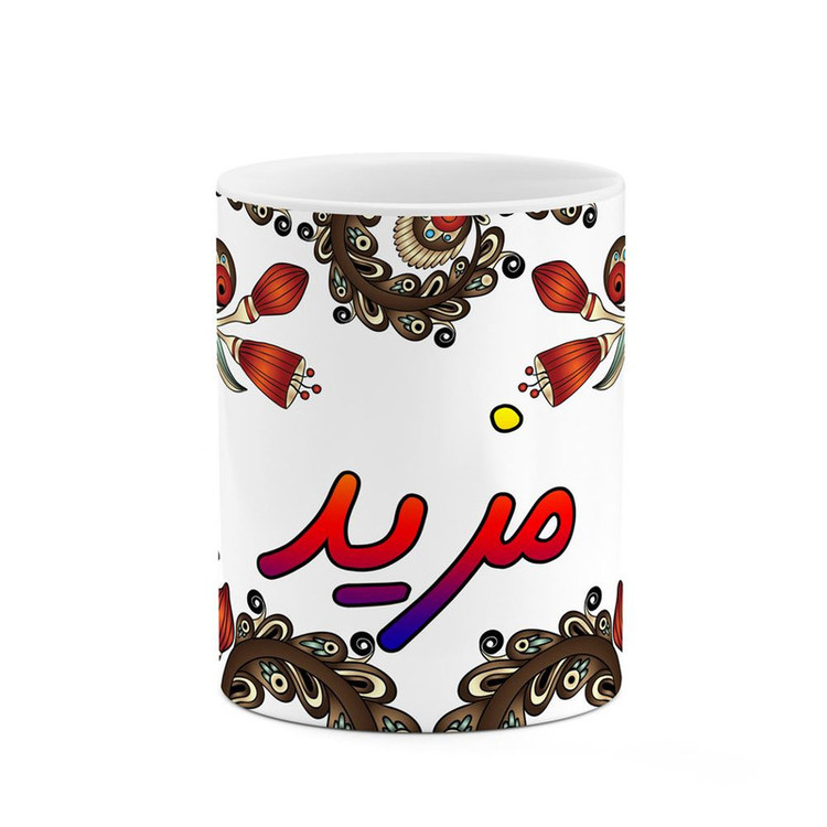 ماگ ( جعبه کادویی رایگان) اسم مزید سنتی گل و بته کد mgh47557