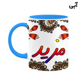 ماگ ( جعبه کادویی رایگان) اسم مزید سنتی گل و بته کد mgh47557