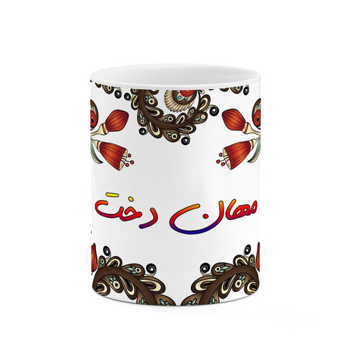 ماگ ( جعبه کادویی رایگان) اسم مهان_دخت سنتی گل و بته کد mgh47661
