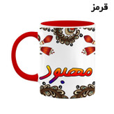 ماگ ( جعبه کادویی رایگان) اسم مهبود سنتی گل و بته کد mgh47666