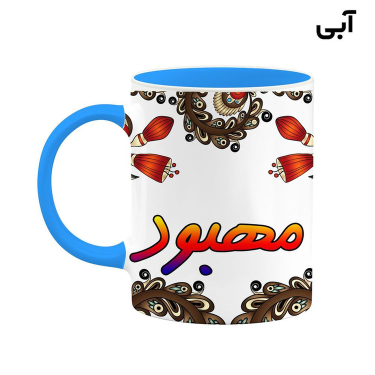 ماگ ( جعبه کادویی رایگان) اسم مهبود سنتی گل و بته کد mgh47666