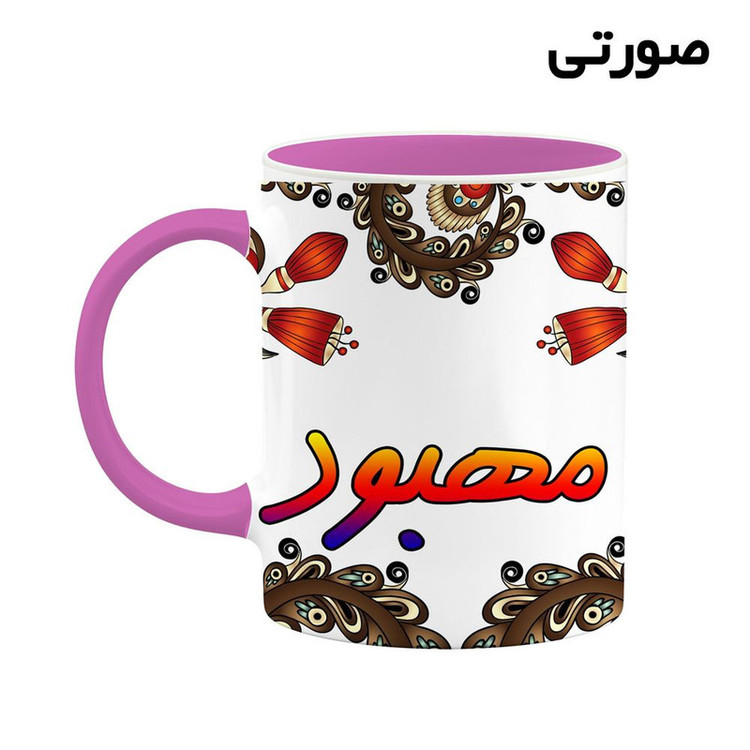 ماگ ( جعبه کادویی رایگان) اسم مهبود سنتی گل و بته کد mgh47666