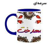 ماگ ( جعبه کادویی رایگان) اسم مهدخت سنتی گل و بته کد mgh47675