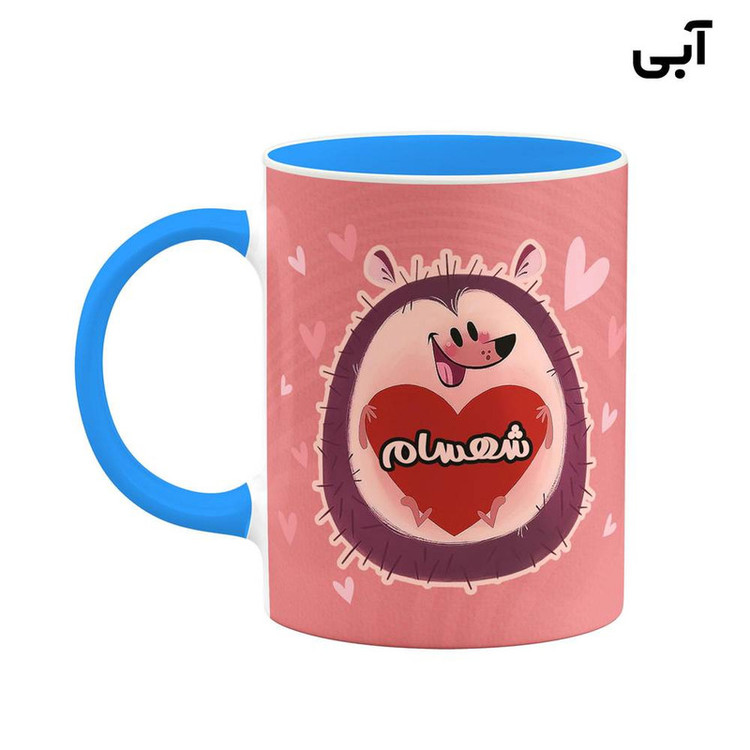 ماگ ( جعبه کادویی رایگان) اسم شهسام قلب کد mgn14370