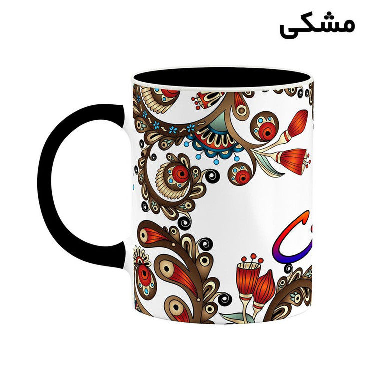 ماگ ( جعبه کادویی رایگان) اسم ماهنی سنتی گل و بته کد mgh47063