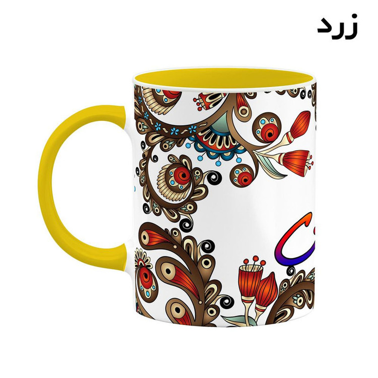 ماگ ( جعبه کادویی رایگان) اسم ماهنی سنتی گل و بته کد mgh47063