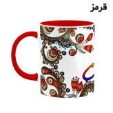 ماگ ( جعبه کادویی رایگان) اسم ماهی سنتی گل و بته کد mgh47069
