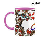 ماگ ( جعبه کادویی رایگان) اسم ماهی سنتی گل و بته کد mgh47069