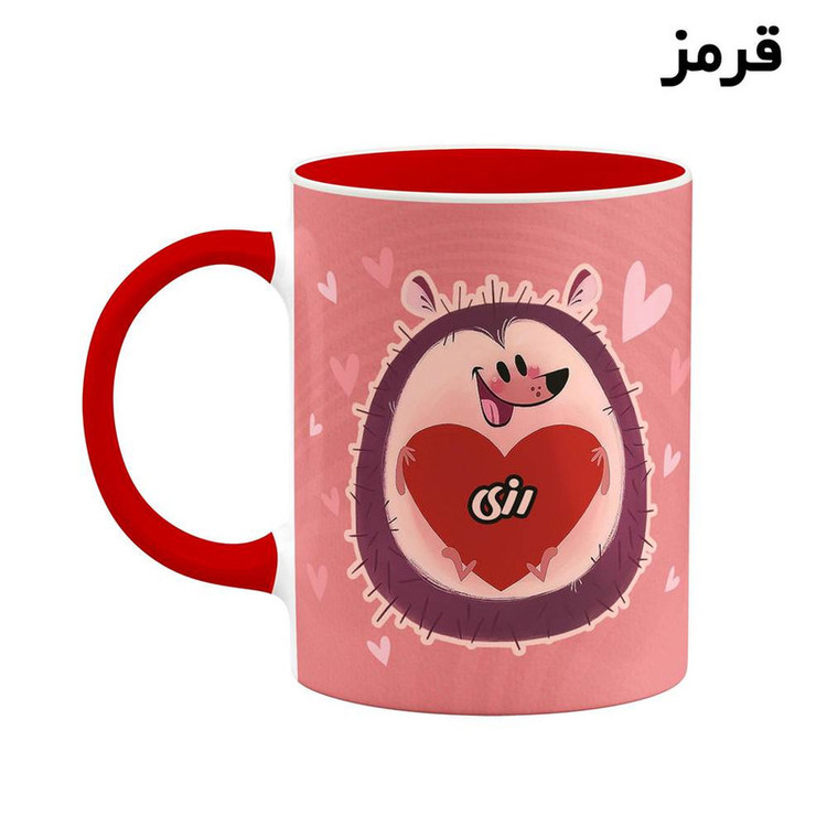 ماگ ( جعبه کادویی رایگان) اسم رزی قلب کد mgn13164