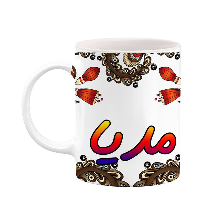 ماگ ( جعبه کادویی رایگان) اسم مدیا سنتی گل و بته کد mgh47512