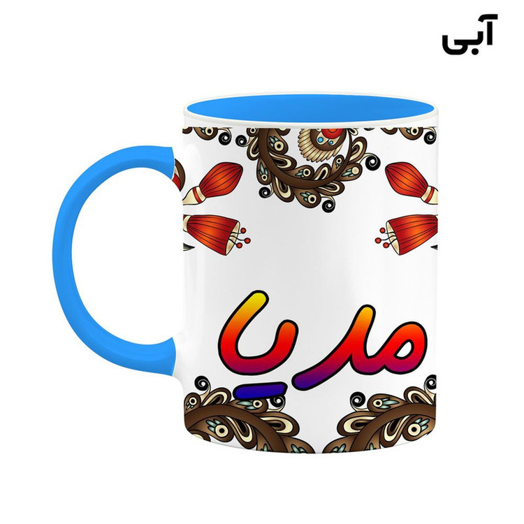 ماگ ( جعبه کادویی رایگان) اسم مدیا سنتی گل و بته کد mgh47512
