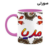 ماگ ( جعبه کادویی رایگان) اسم مدیا سنتی گل و بته کد mgh47512