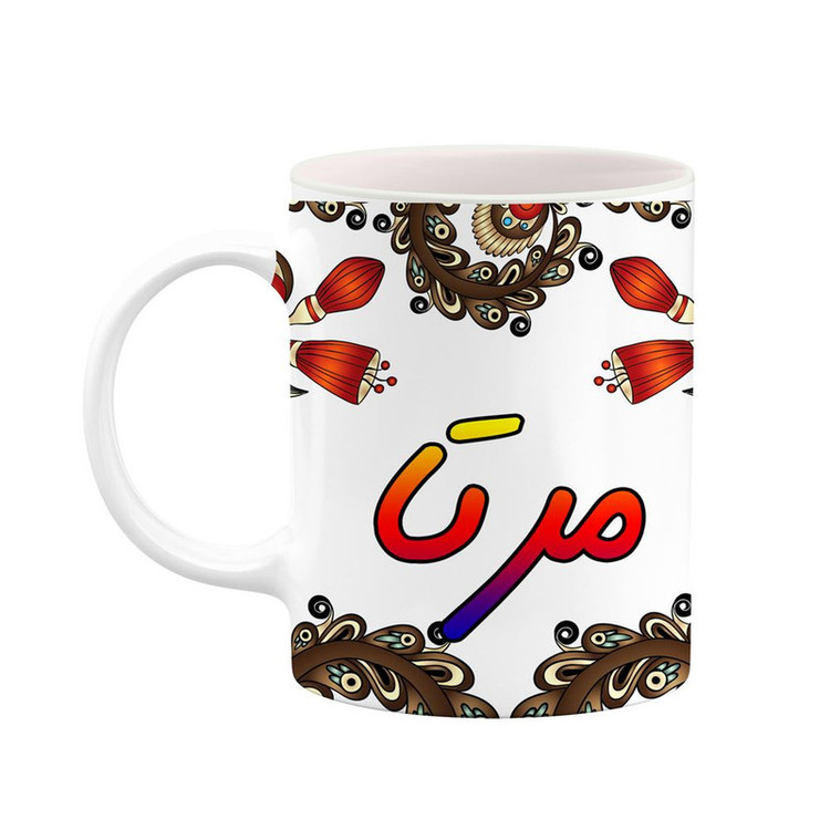 ماگ ( جعبه کادویی رایگان) اسم مرتا سنتی گل و بته کد mgh47521