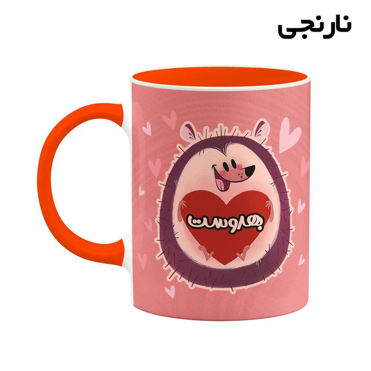 ماگ ( جعبه کادویی رایگان) اسم بهدوست قلب کد mgn11939