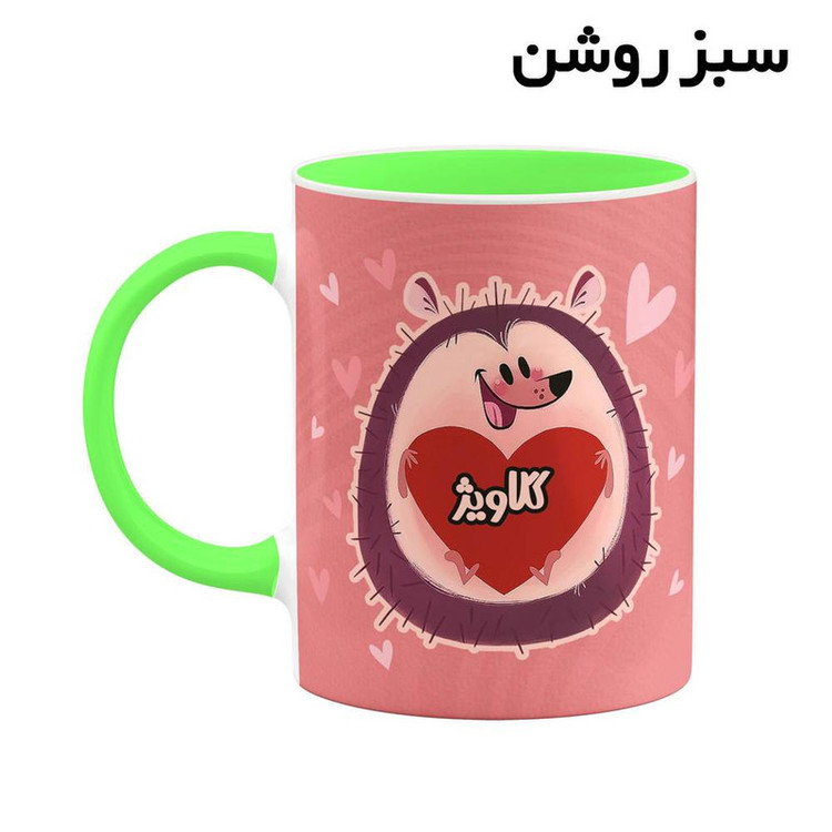 ماگ ( جعبه کادویی رایگان) اسم گلاویژ قلب کد mgn18584