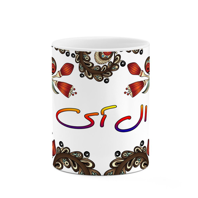 ماگ ( جعبه کادویی رایگان)    اسم ال_آی  سنتی گل و بته کد mgh43699
