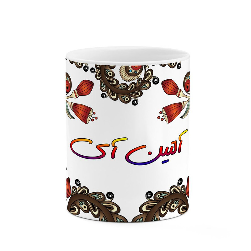 ماگ ( جعبه کادویی رایگان)    اسم آلتین_آی  سنتی گل و بته کد mgh43714