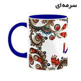 ماگ ( جعبه کادویی رایگان) اسم آماندا سنتی گل و بته کد mgh43759