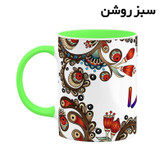 ماگ ( جعبه کادویی رایگان) اسم آماندا سنتی گل و بته کد mgh43759