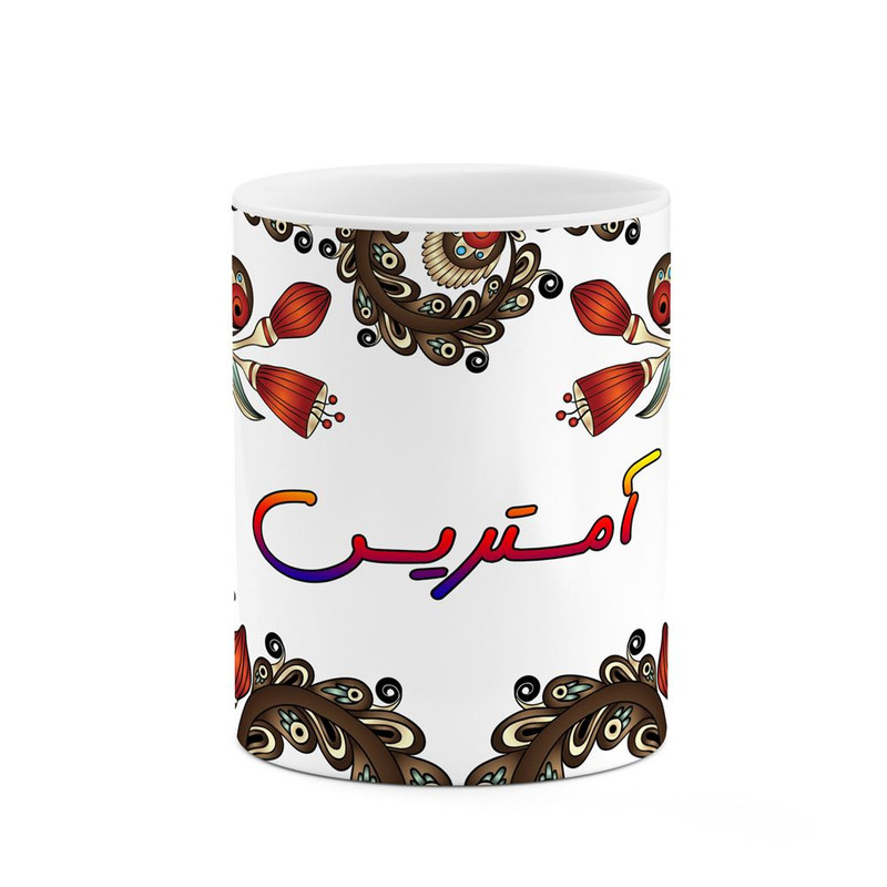 ماگ ( جعبه کادویی رایگان)    اسم آمستریس  سنتی گل و بته کد mgh43765