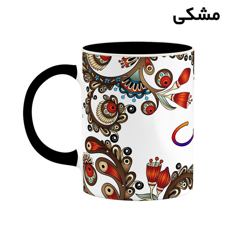 ماگ ( جعبه کادویی رایگان) اسم آمستریس سنتی گل و بته کد mgh43765