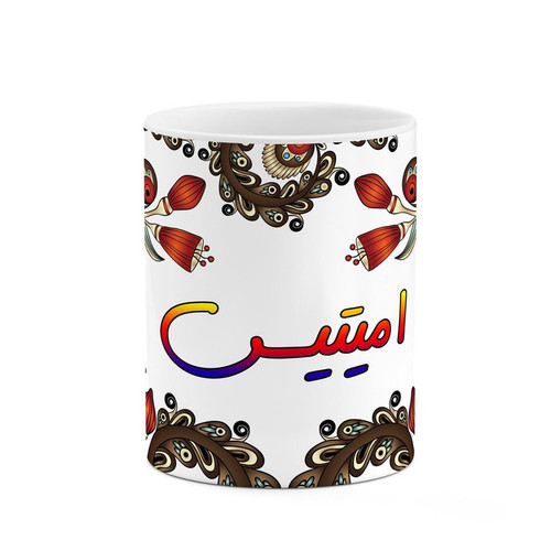 ماگ ( جعبه کادویی رایگان) اسم امیتیس سنتی گل و بته کد mgh43772
