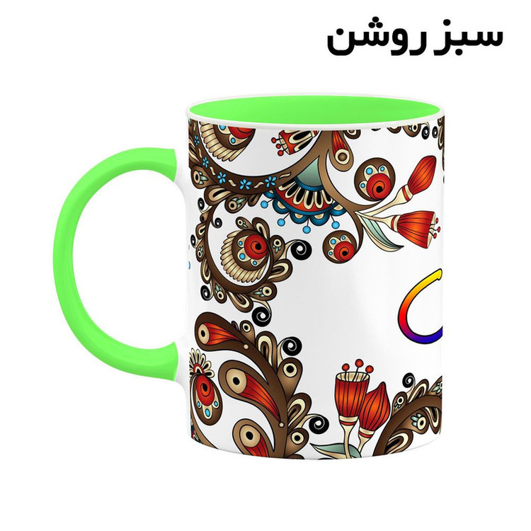 ماگ ( جعبه کادویی رایگان) اسم امیتیس سنتی گل و بته کد mgh43772
