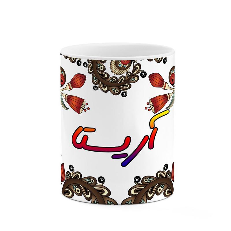 ماگ ( جعبه کادویی رایگان)    اسم آریستا  سنتی گل و بته کد mgh43562