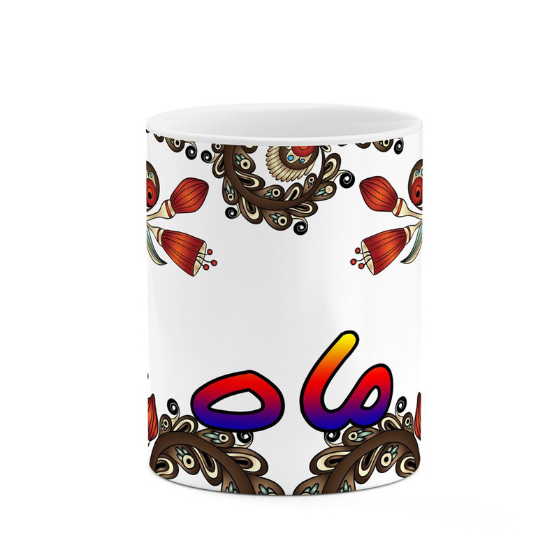 ماگ ( جعبه کادویی رایگان)    اسم ماه  سنتی گل و بته کد mgh46999