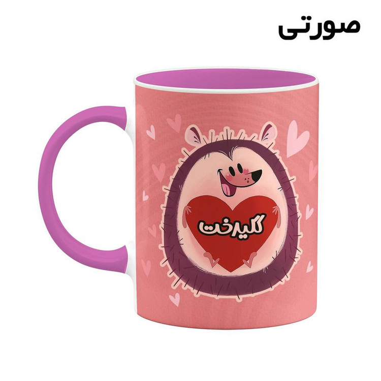 ماگ ( جعبه کادویی رایگان) اسم گلیدخت قلب کد mgn18681