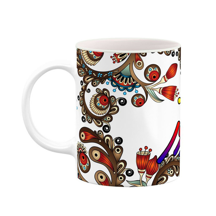ماگ ( جعبه کادویی رایگان) اسم فیروز سنتی گل و بته کد mgh46476