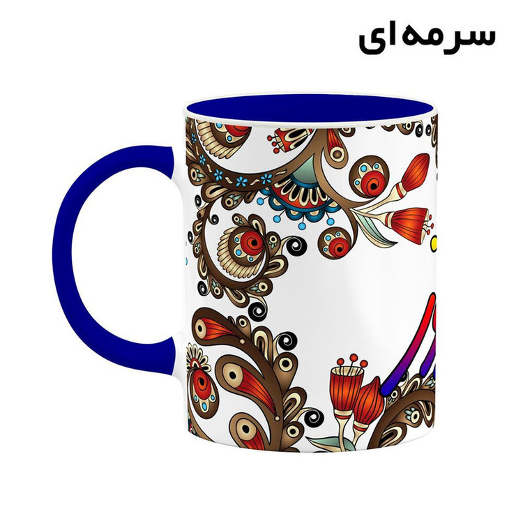 ماگ ( جعبه کادویی رایگان) اسم فیروز سنتی گل و بته کد mgh46476