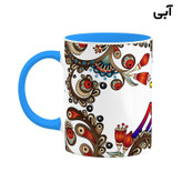 ماگ ( جعبه کادویی رایگان) اسم فیروز سنتی گل و بته کد mgh46476