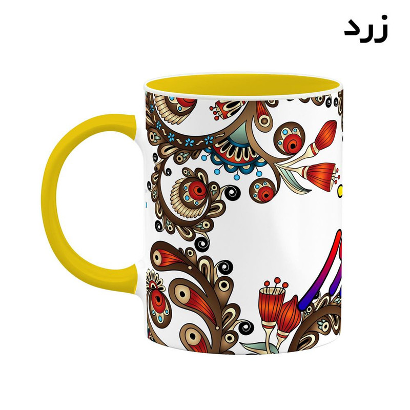 ماگ ( جعبه کادویی رایگان) اسم فیروز سنتی گل و بته کد mgh46476