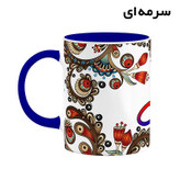 ماگ ( جعبه کادویی رایگان) اسم قابل سنتی گل و بته کد mgh46481