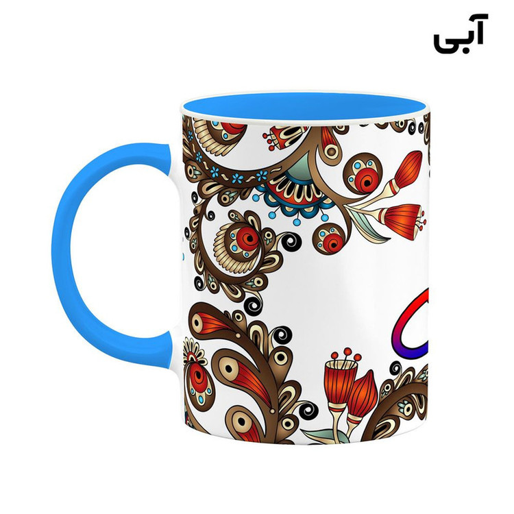 ماگ ( جعبه کادویی رایگان) اسم قابل سنتی گل و بته کد mgh46481