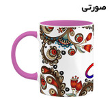 ماگ ( جعبه کادویی رایگان) اسم قابل سنتی گل و بته کد mgh46481