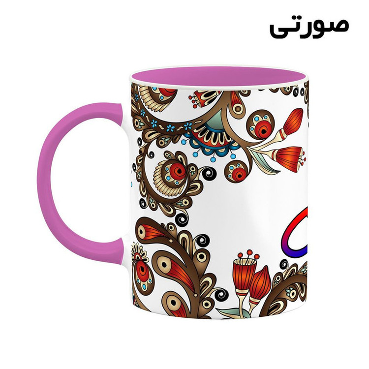 ماگ ( جعبه کادویی رایگان) اسم قابل سنتی گل و بته کد mgh46481
