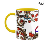 ماگ ( جعبه کادویی رایگان) اسم قابل سنتی گل و بته کد mgh46481